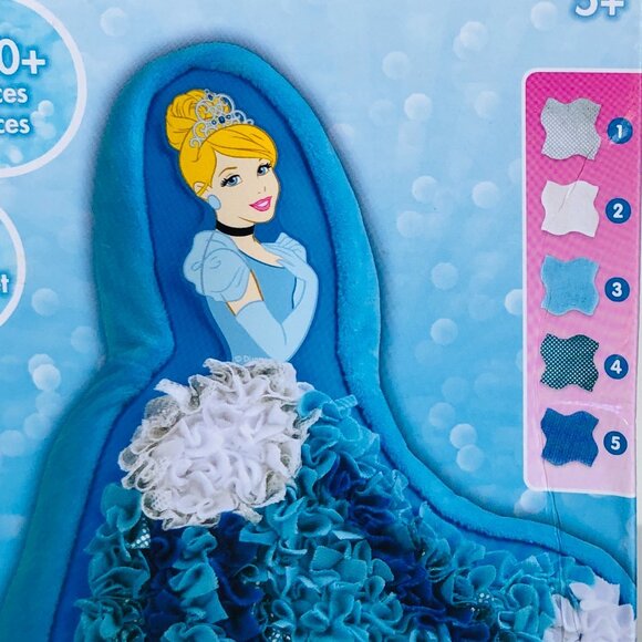 PlushCraft Disney Princess  Cinderella Pillow Fabric by Number New Sealed Age 5+ - Picture 10 of 14